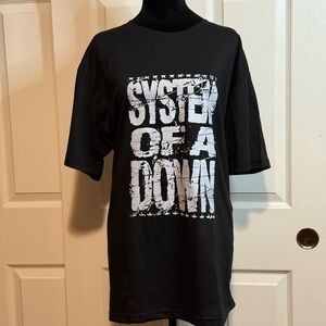BNWOT Black System Of A Down Graphic Band T-Shirt